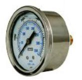 Pressure Gauge 1000 Psi Stainless Steel Back Connection 8.914-830.0  70066A G13051  LFG-PM-1000  [89148300] Rotovac GA101000